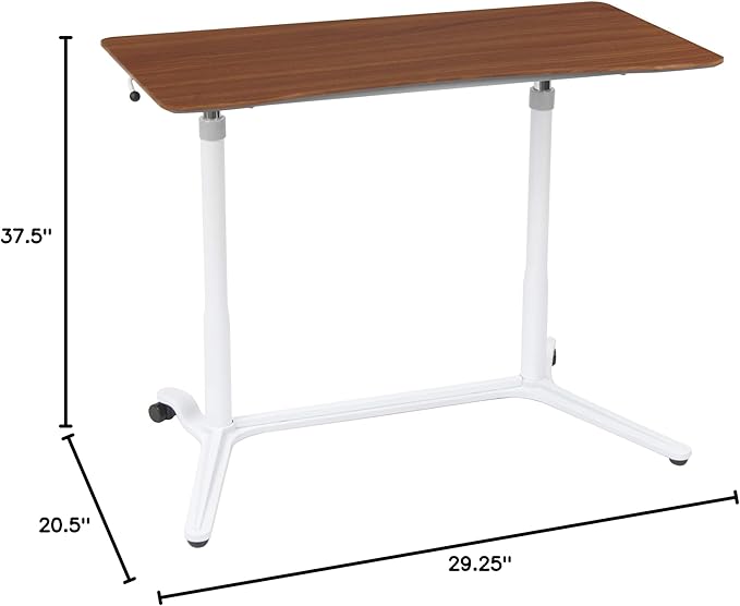 Calico Designs 51231 Sierra Height Adjustable Desk White/Cherry 37.5 Inch