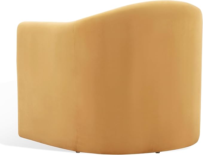 SAFAVIEH Couture Collection Laylette Pumpkin Velvet Accent Chair (Fully Assembled)