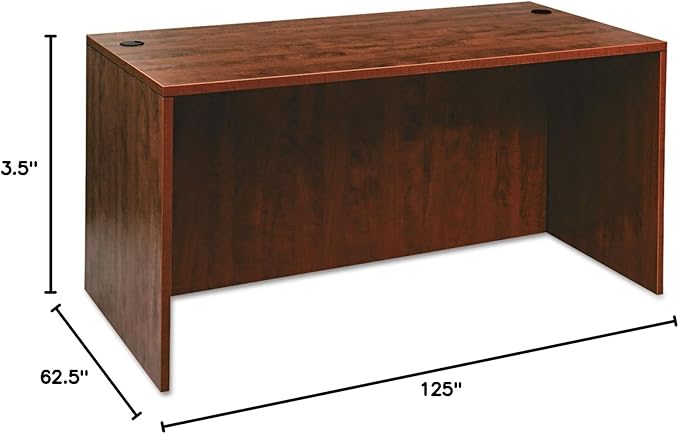 Alera Valencia Series 60 by 30 by 29-1/2-Inch Desk Shell Medium Cherry