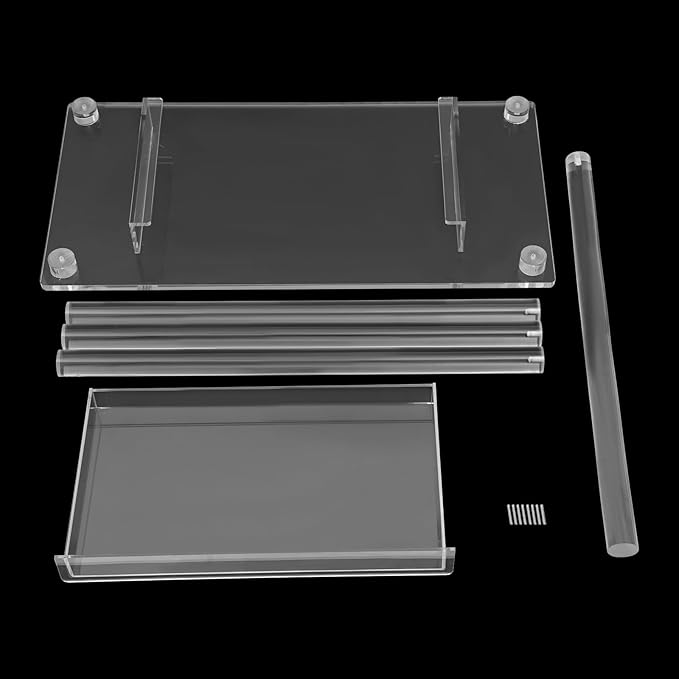 Acrylic Makeup DeskClear Computer DeskFree Standing Makeup Table with Drawer31.50 * 29.53 * 15.75 inch Modern Study Writing Table for Home Office