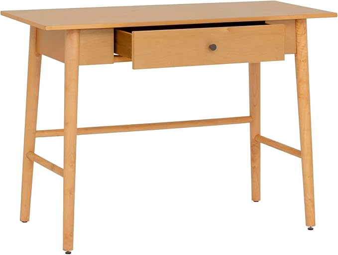 Melissa Natural Wooden One Drawer Writing Desk by Linon