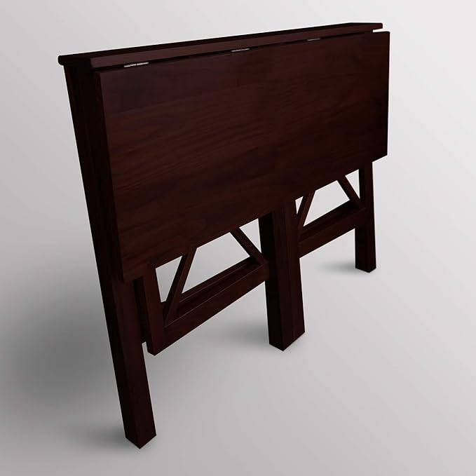 Casual Home Montego Folding Desk with Pull-Out Tray-Espresso
