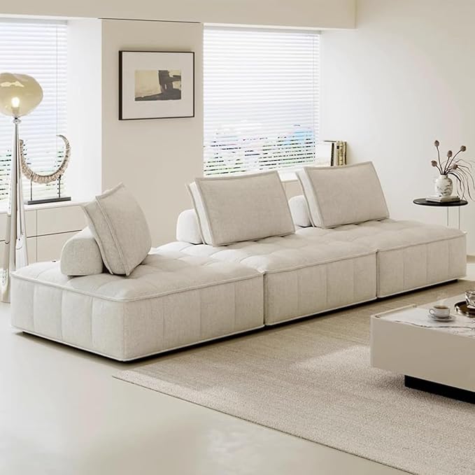 Modular Sectional SofaSectional Modular Sofa Modern Armless Single Square SofaModular Sectional SofaSponge Sectional Sofa Couch for Living Room Modular Sofa Couch(85x85cm)