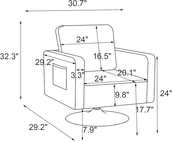 Generic Modern Linen Swivel Accent Chair Comfy Armchair with 360 Degree Swiveling for Living Room Bedroom Reading Room Home OfficeBeige