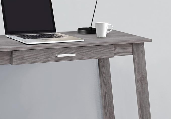 Computer Desk Home Office Laptop Storage Drawers Work Grey Laminate Contemporary Modern