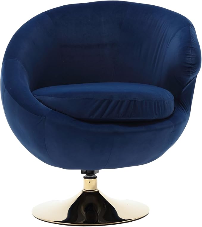360 Degree Swivel Cuddle Barrel Accent Chairs Round Armchairs with Wide Upholstered Fluffy Fabric Chair for Living Room Bedroom Office Waiting Rooms