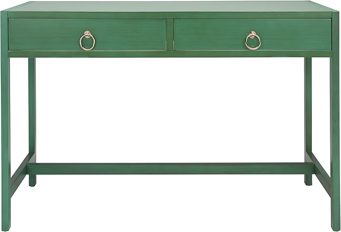 SAFAVIEH Home Collection Esther Turquoise 2-Drawer Desk