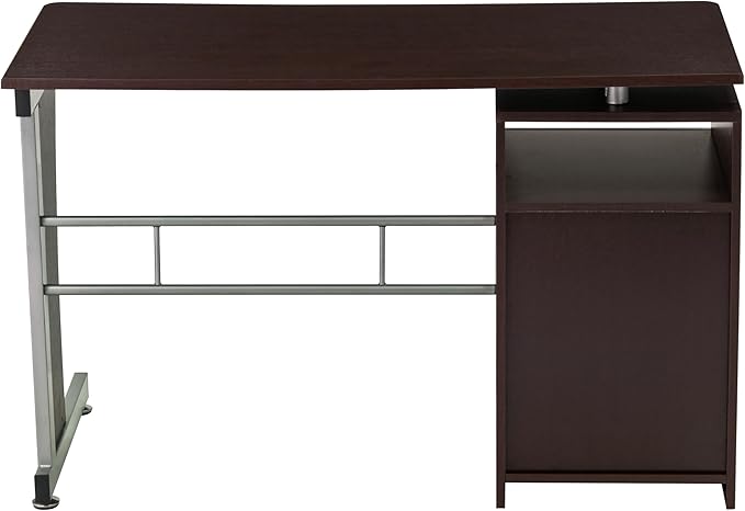 47.25 Computer Desk with Drawers Home Office Desk with Storage Heavy Duty and Water Resistant Study Table Chocolate Brown