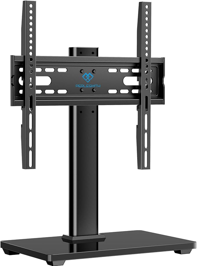 PERLESMITH Universal TV Stand Legs for 32-60 inch TVs Table Top TV Stand up to 88 lbs Height Adjustable Television TV Mount Universal TV Leg Base for Living Room &amp Bedroom VESA 400x400mm PSTVS