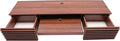 Wall Mounted Desk Floating Computer Desk with 2 Pull Out Drawers Wall Mount Office Desk Wall Mount Table Laptop Computer Writing Study Table for Living Room Bedroom Office (Brown)