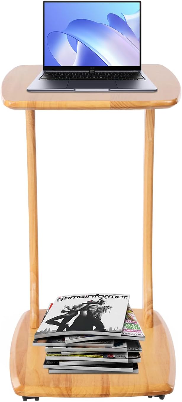 Mobile Office Computer Desk Home Improvement Building Materials/Commercial Office Furniture 46x35x63cm- Wood Color
