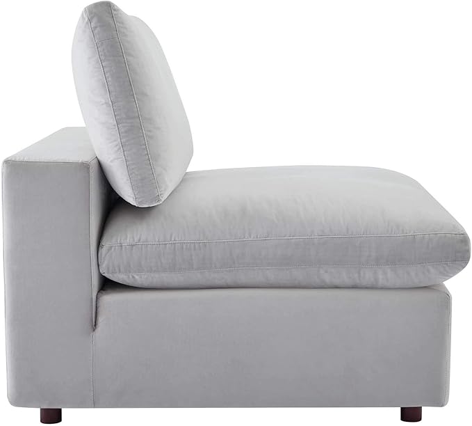 Modway Modular Sofa Commix Down Filled Overstuffed Performance Velvet