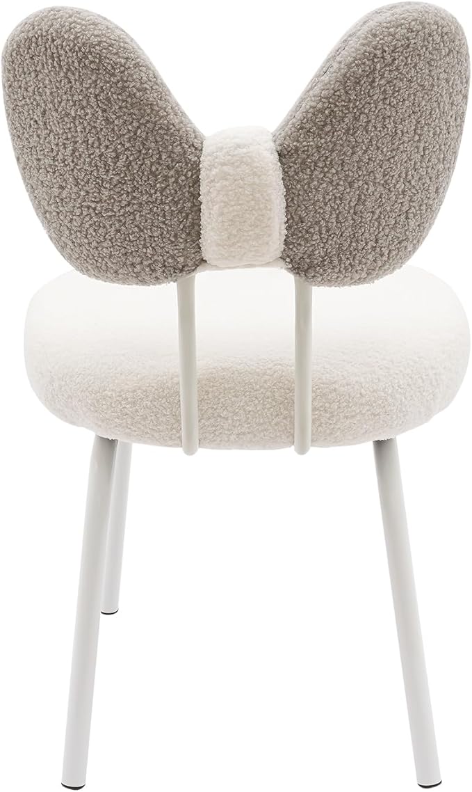 Makeup Vanity Chair Velvet Vanity Stool with Back Armless Vanity Chair for Makeup Room Dressing Chair Side Table Seat Lounge Dresser Chair for Bedroom Home Living Room