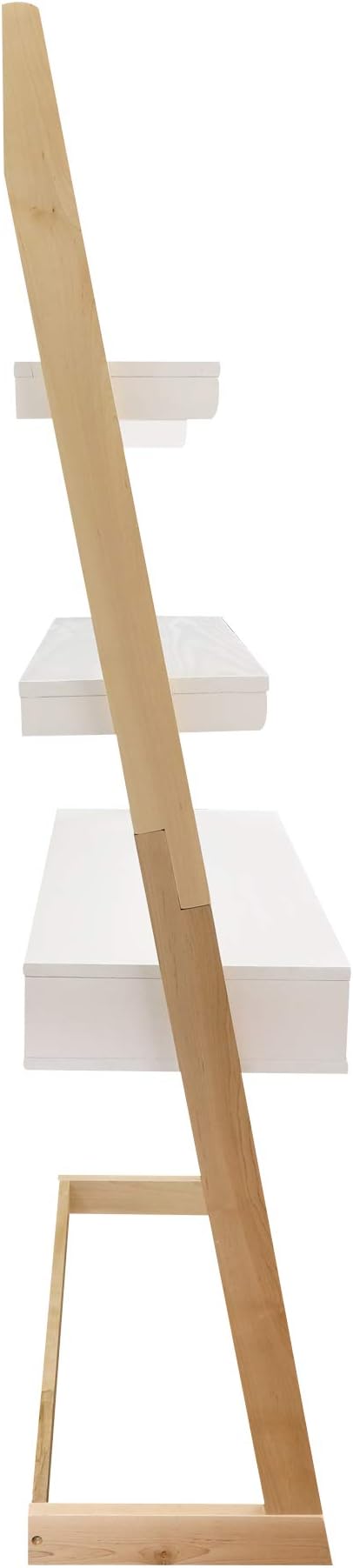 American Trails Freestanding Ladder Desk With Drawer Natural Maple/White