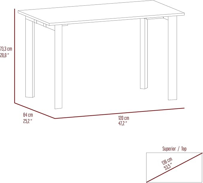 Writing Desk Office Mahogany