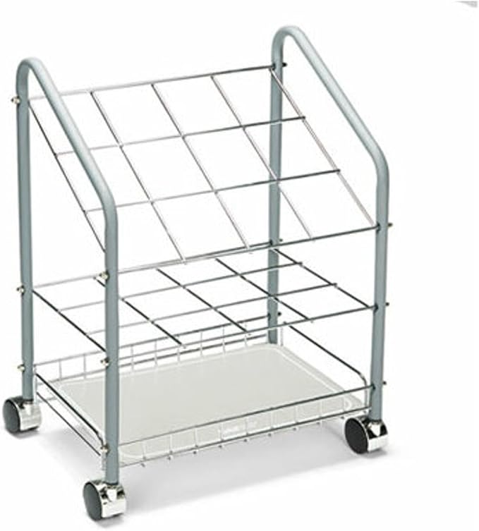 Safco Home Office Tubular Steel Wire Roll File 12 Compartment