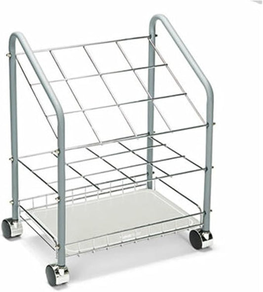 Safco Home Office Tubular Steel Wire Roll File 12 Compartment