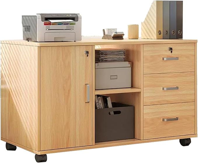 File Cabinet Drawer Cabinet Office Locking Data Cabinet Under Desk Storage Cabinet Side Cabinet (Color : B)