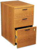 HON 10500 Series 28-Inch Mobile Box File Pedestal Medium Oak