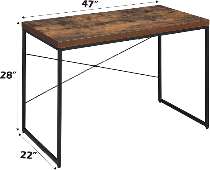 Computer Gaming Desk Home Office Corner Desks Bedroom Craft Study Table Work Standing Desk with Metal LegsOak