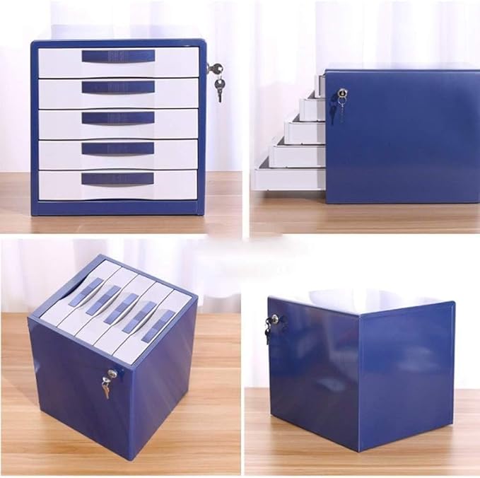 File Cabinet 7 Drawers Metal Drawer Cabinet Office Supplies Paper Sorting Machine Cabinet Storage Bookshelf (Brown One Size)