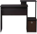 Maykoosh Writing Desk - Compact Computer Desk with Keyboard Drawer &amp CPU Storage - Modern Home Office Desk