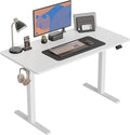 CubiCubi Electric Standing Desk 48 x 24 Inches Height Adjustable Sit Stand Desk Ergonomic Home Office Computer Workstation White