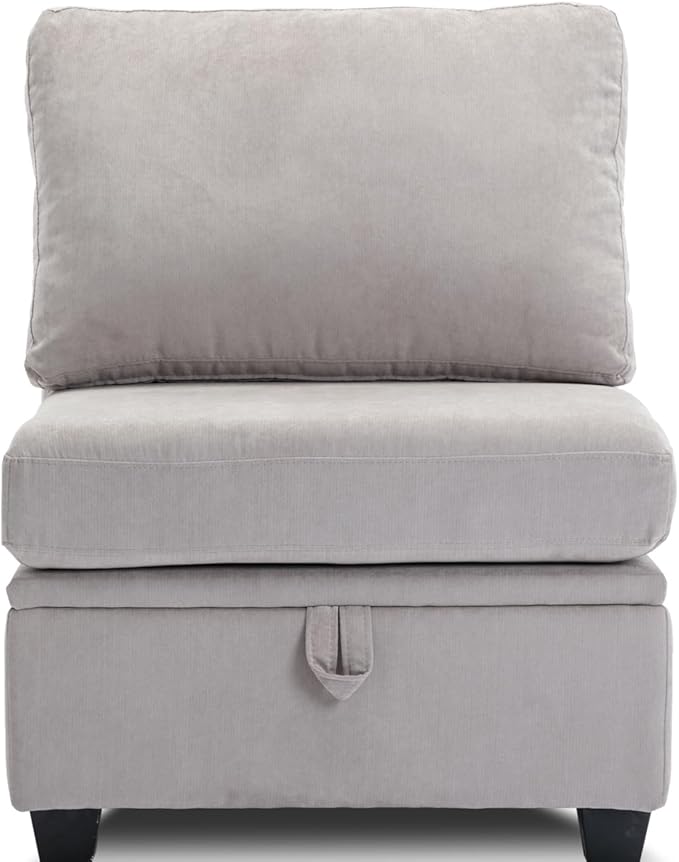 asunflower Armrest Couch with Seats Storage Underneath Comfortable Sinlge Couch with Reclining Arms and Back for Living RoomBedroom with Pillows