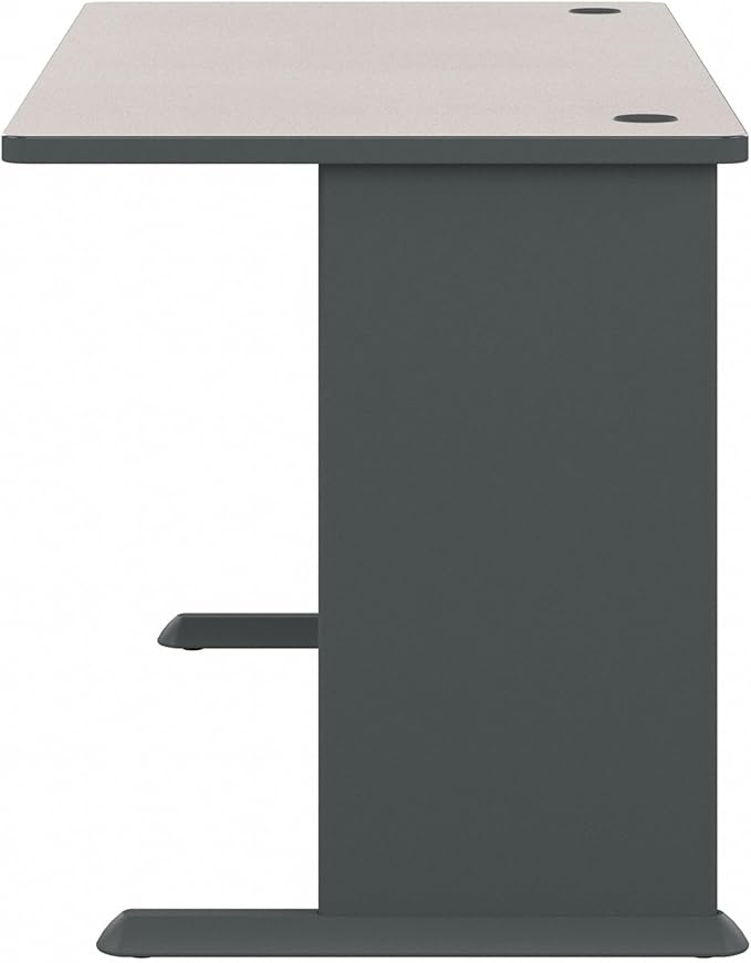 Bush Business Furniture Series A 48W Computer Desk in Natural Cherry and Slate Small Office Table for Home or Professional Workspace