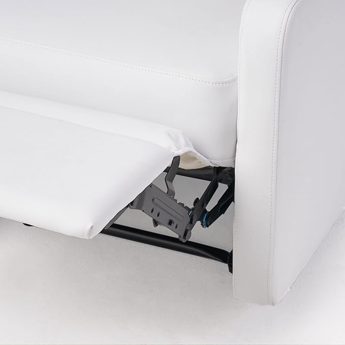 Christopher Knight Home Samedi PU Recliner White 26.25D x 37.25W x 40H in