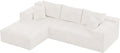 VICTONE 108” Cloud Sectional Couches Boneless Couch Modular L-Shaped Sofa with Deep Seat Modern Comfort Upholstered Sofas for Living Room No Assembly Required (Chenille Beige)