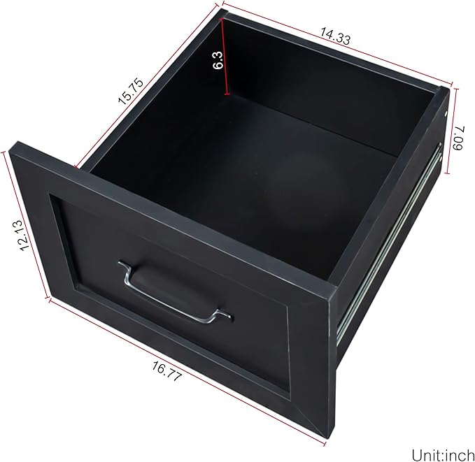 Harper &amp Bright Designs L Shaped Computer Desk with Hutch and Drawers Home Office Desk with Bookshelf Corner Desk Study Table Writing Desk with Storage Shelves Antiqued Black