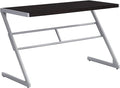 Computer Desk Home Office Laptop 48 l Work Brown Laminate Grey Metal Contemporary Modern