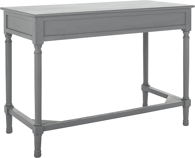 SAFAVIEH Home Collection Ryleigh Distressed Grey 2-Drawer Computer Table Office Desk