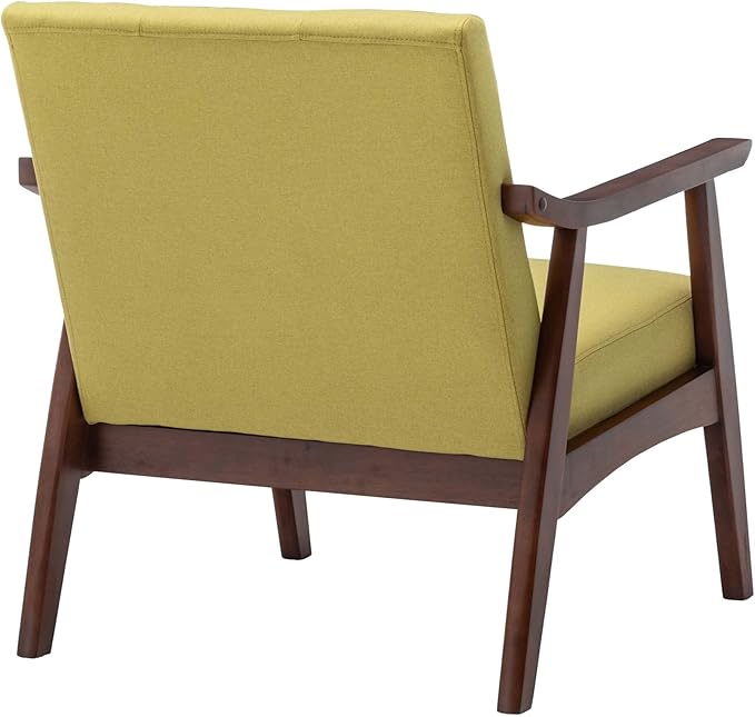 Convenience Concepts Take a Seat Chairs Bumblebee Yellow Fabric/Espresso