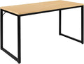 Flash Furniture Tiverton Industrial Modern Desk - Commercial Grade Office Computer Desk and Home Office Desk - 47 Long (Maple/Black)