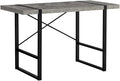 Penau Industrial Computer Desk for Home Office Contemporary Grey Laminate with Black Metal Legs 49 Inches Long