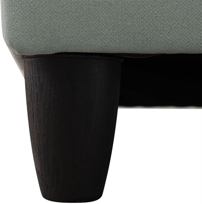 L Shape 2-Piece Home Modular Sectional Sofa Comfy Cozy Corner Sofas Small Fabric Couch with Pillow for Modern Living Room/Bedroom/Office/Apartment Pale Green Calico