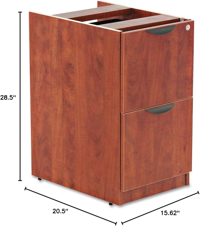 Alera VA542822MC Valencia F/f Drawer Full Pedestal 15 5/8 X 20 1/2 X 28 1/2 Medium Cherry