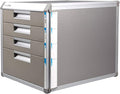 MAARKA File Cabinet Office Desktop Storage Box Shelf - 4/5 Drawers Aluminum Alloy Storage Drawers Desk Storage Unit Organizer Lockable File Cabinet A4 Box for Office (Size : 4 Layer)