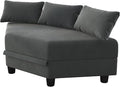 LLappuil Modular Corner Sectional Sofa Couch Storage Seats Storage Hexagonal Ottoman Modules and Six Sides Seat for Modular Sectional Sofa Couch for Living Room Grey