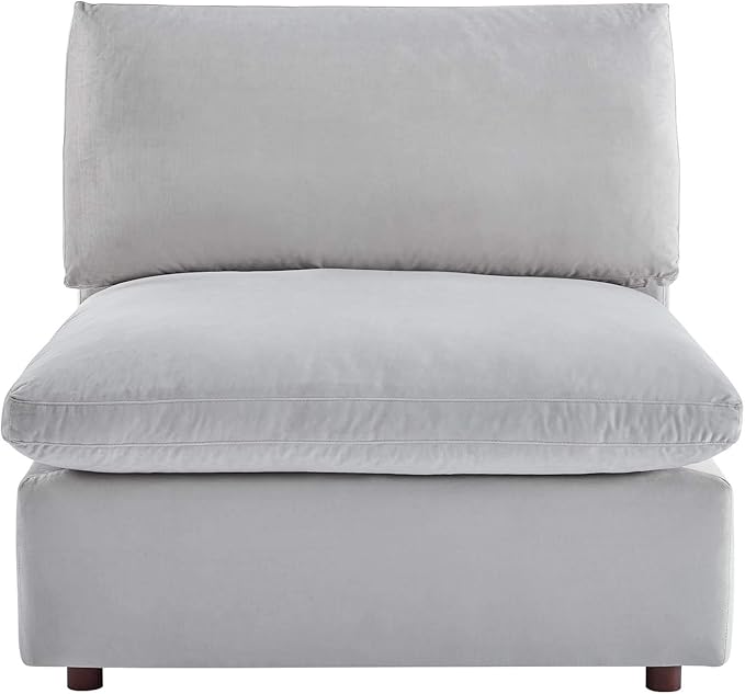 Modway Modular Sofa Commix Down Filled Overstuffed Performance Velvet