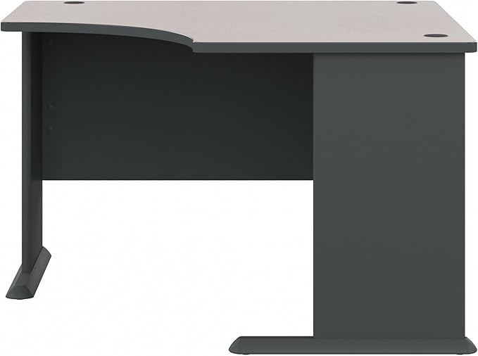 Bush Business Furniture Series A 48W Corner Desk in Slate and White Spectrum