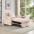 Sleeper Chair Pull Out Chair Sleeper with Adjustable Back &amp Pocket Convertible Chairs Bed Sleepers for Adults 3 in 1 Sofa Bed Chairs for Small Spaces Living Room White
