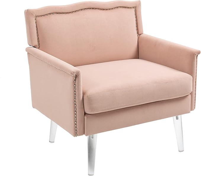 Accent ChairLiving Room Chair Leisure Single Sofa with Acrylic feet