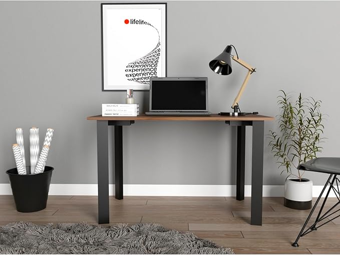 Writing Desk Bobex Modern Office Desk for Home Mahogany Finish
