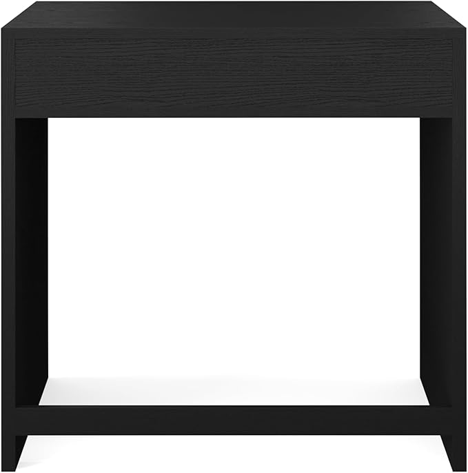 Martha Stewart Kayden Home Office Modular Desk with Drawer in Black with Oil Rubbed Bronze Hardware