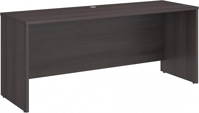 Bush Business Furniture Studio C Credenza Desk Computer Table for Home or Professional Office 72W x 24D Storm Gray