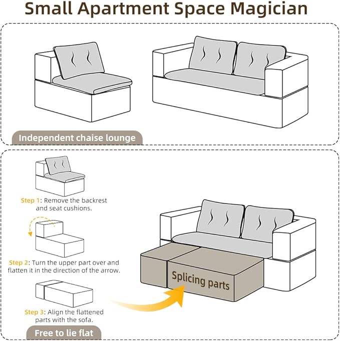 80 Sectional Queen Sleeper Sofa Bed with Independent Chaise Lounge Convertible King Size Sofa Bed with Multi Functional Blanket Corduroy Deep Seat Fluffy Foam Folding Loveseat Couch Pink