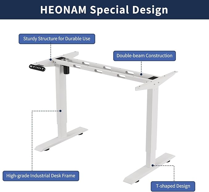 48 Inch Electric Standing Desk with USB Charging Port Height Adjustable Sit Stand Desk with Memory Presets Spacious Desktop and Sturdy Metal Frame for Home Office